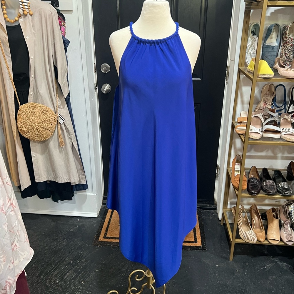 RACHEL Rachel Roy Vibrant Blue High Low Dress